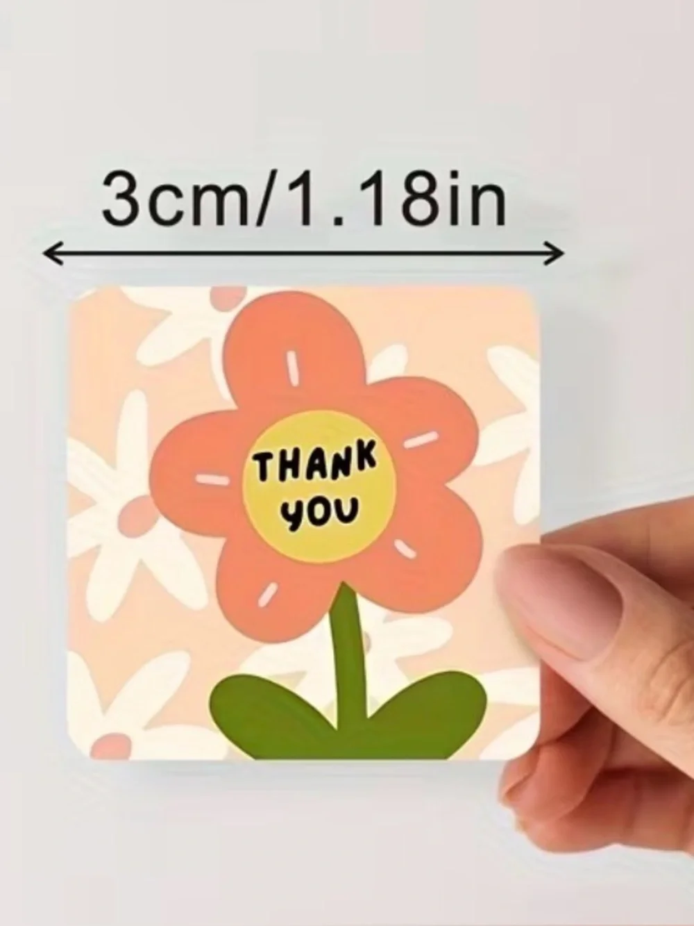 Thank You Design Stickers 100ct~(Boutique) ~NEW~ 1.18” square